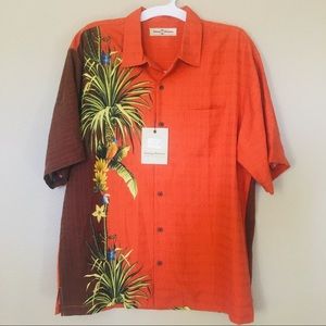 Tommy Bahama Men’s 100% Silk Button Down Shirt